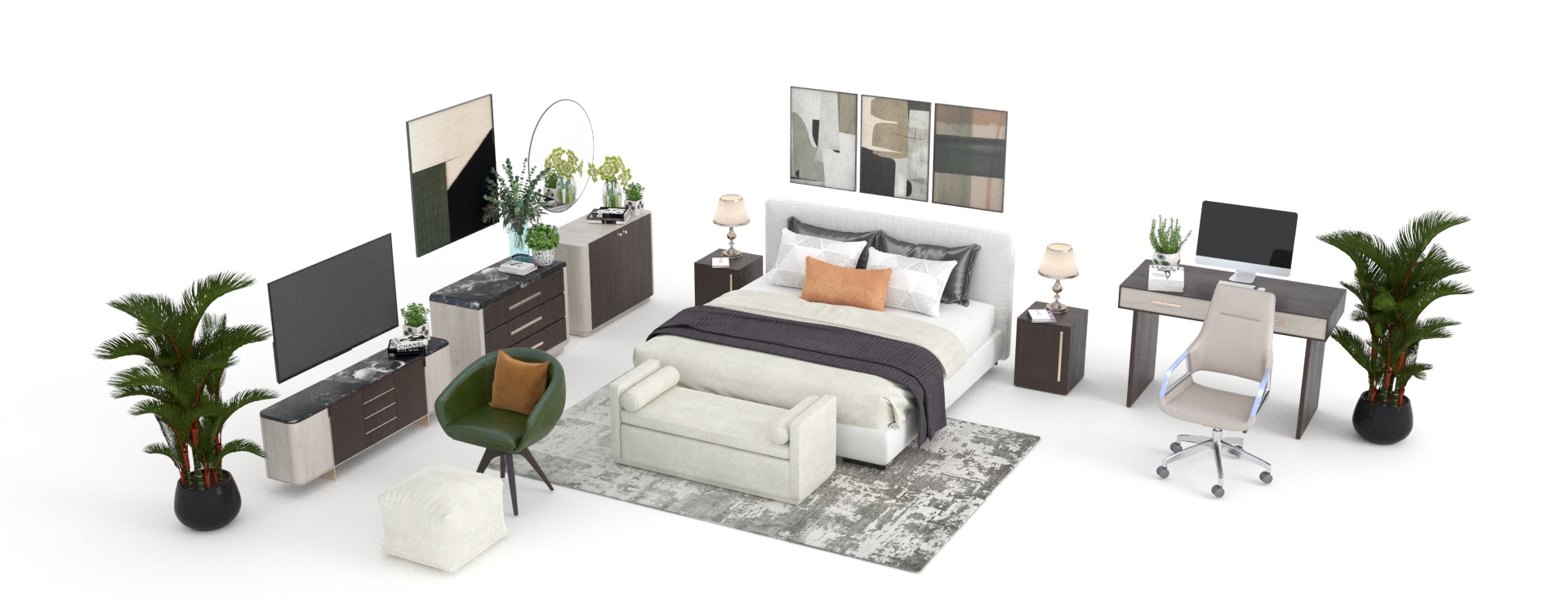 Modern virtual staging style
