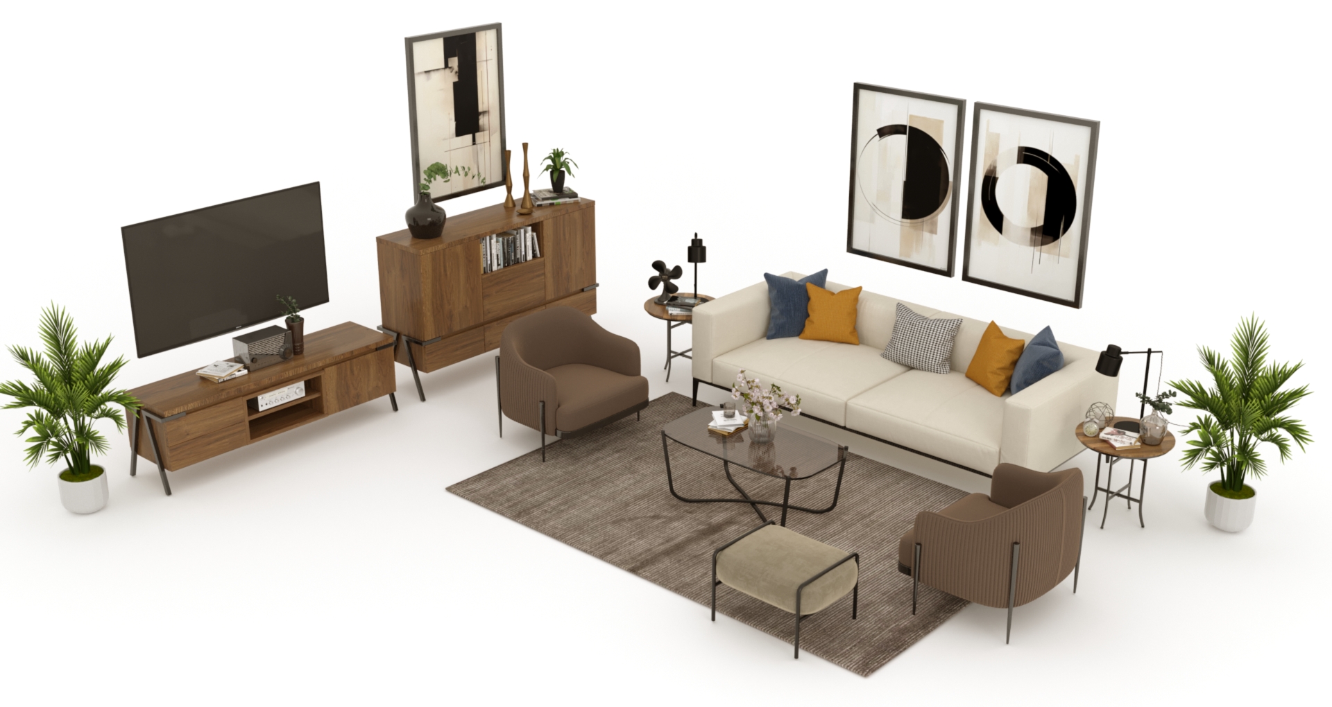 Industrial virtual staging style